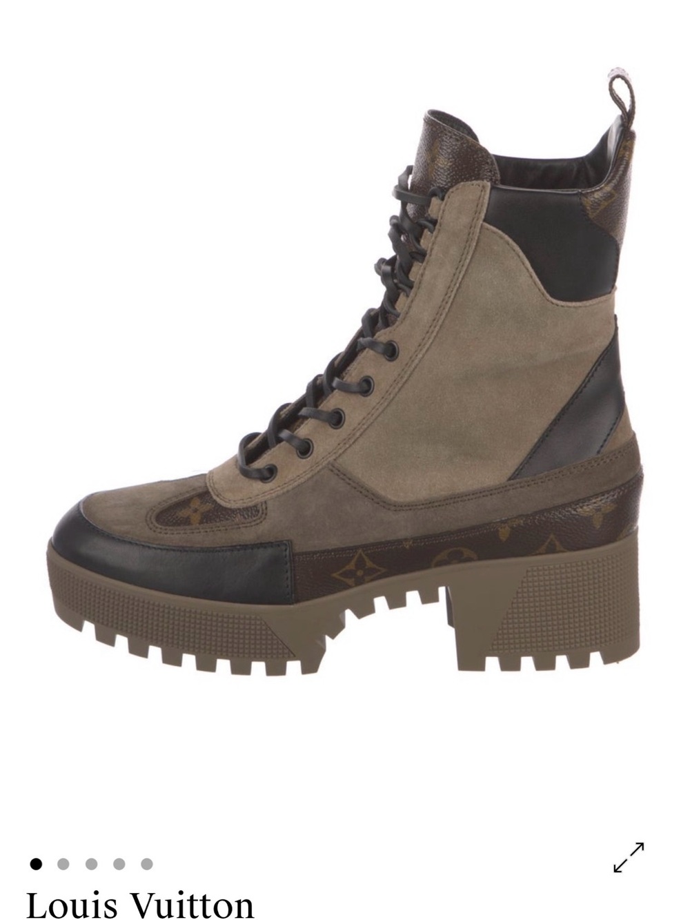 Louis Vuitton Women's Combat Boots Sz9 Dustbag Box